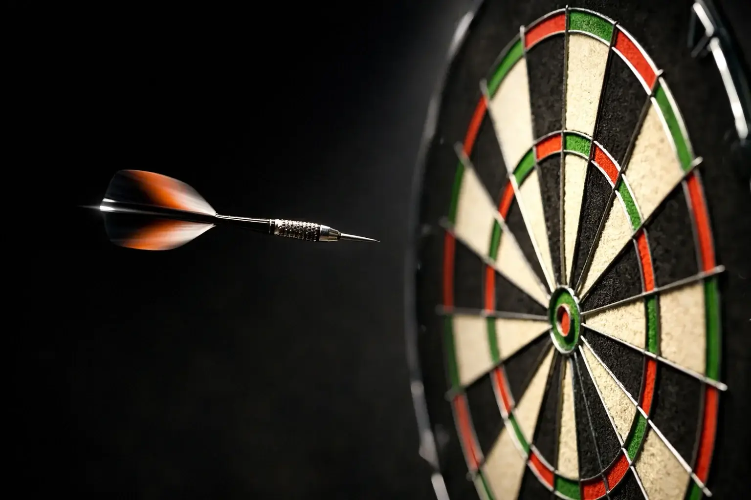 Dartbord met verschillende weddenschappen types