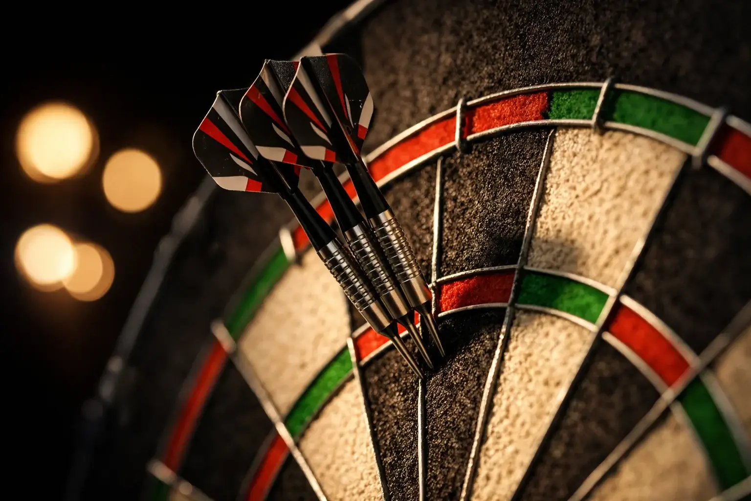 Live darts odds en quoteringen op een dartbord