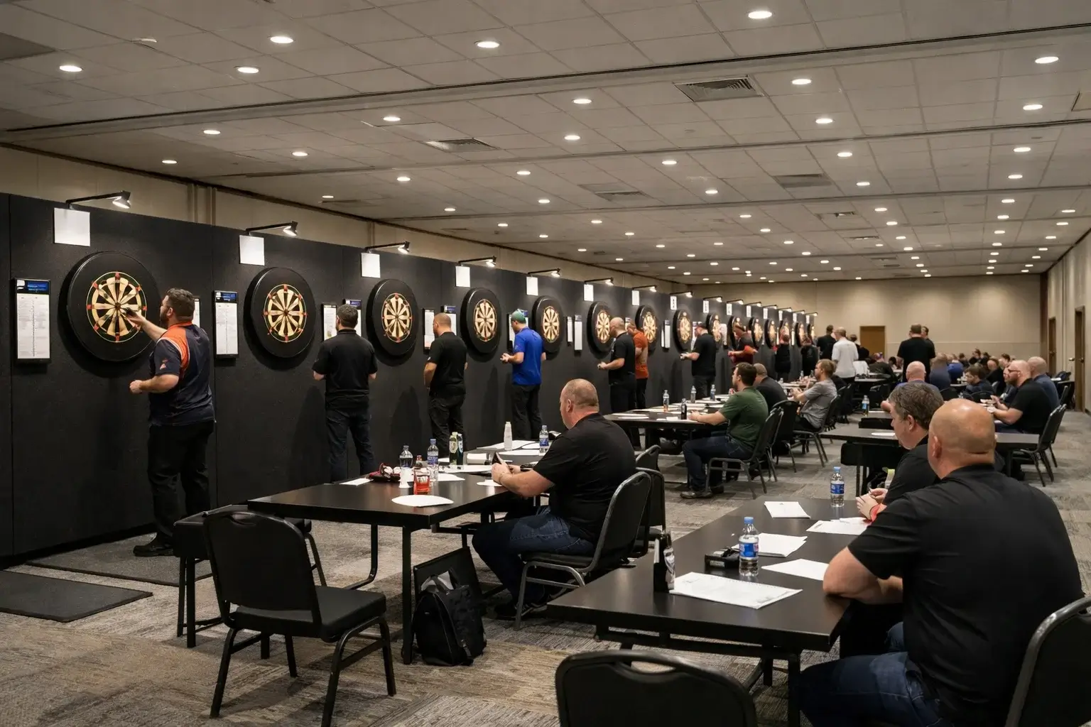 Players Championship darts floor event met professionele setting